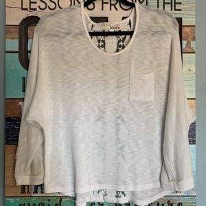 Beautiful White Lace Design Sweater